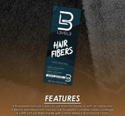 L3VEL3 Hair Fibers Brown 27.5g