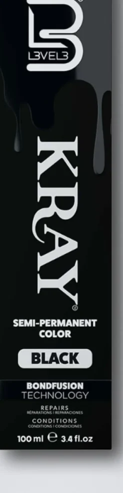 L3VEL3 Kray Black Semi Permanent Color Tube 100 ml