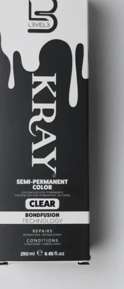 L3VEL3 Kray Clear Semi Permanent Color Tube 250 ml