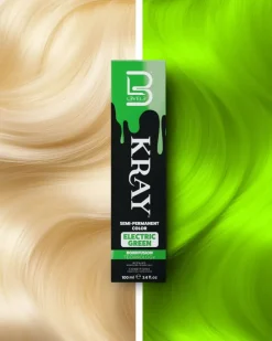 L3VEL3 Kray Electric Green Semi Permanent Color Tube 100 ml