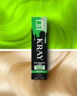 L3VEL3 Kray Electric Green Semi Permanent Color Tube 100 ml