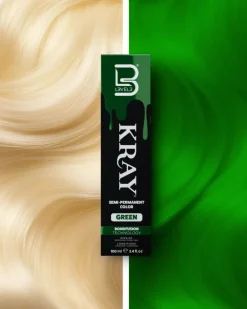 L3VEL3 Kray Green Semi Permanent Color Tube 100 ml
