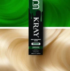 L3VEL3 Kray Green Semi Permanent Color Tube 100 ml