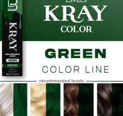 L3VEL3 Kray Green Semi Permanent Color Tube 100 ml