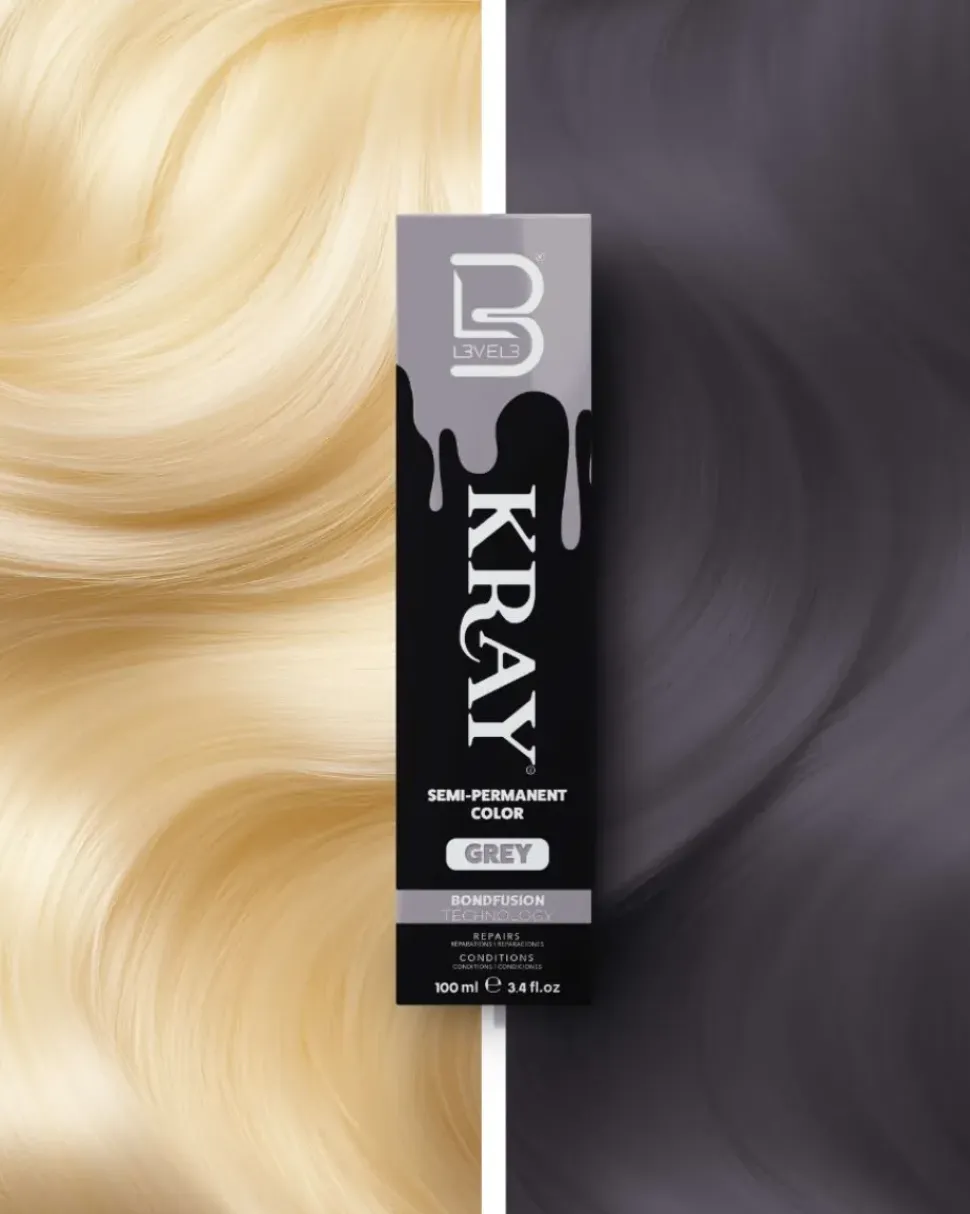 L3VEL3 Kray Grey Semi Permanent Color Tube 100 ml