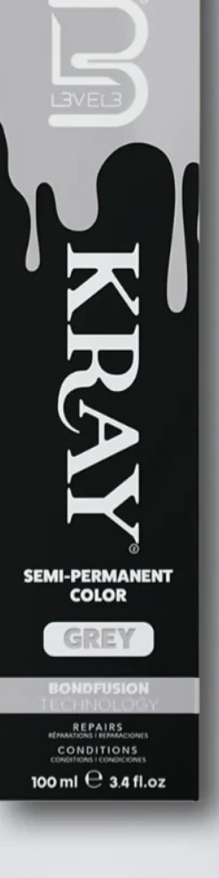 L3VEL3 Kray Grey Semi Permanent Color Tube 100 ml
