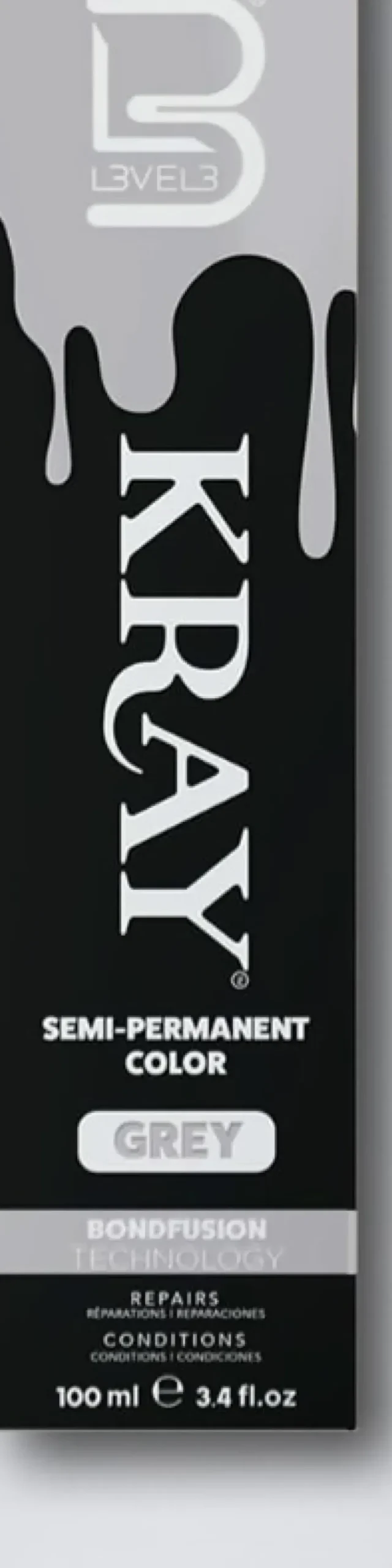 L3VEL3 Kray Grey Semi Permanent Color Tube 100 ml
