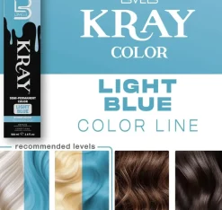 L3VEL3 Kray Light Blue Semi Permanent Color Tube 100 ml