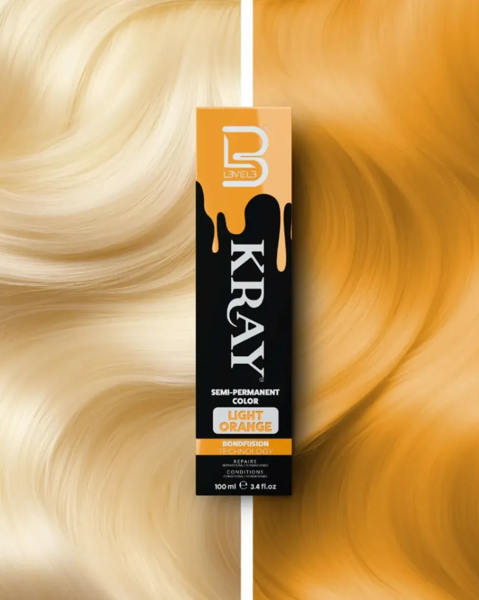 L3VEL3 Kray Light Orange Semi Permanent Color Tube 100 ml