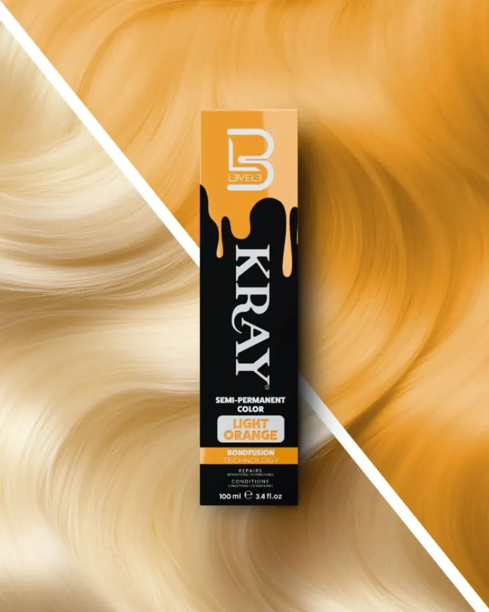 L3VEL3 Kray Light Orange Semi Permanent Color Tube 100 ml