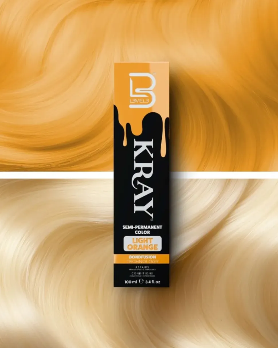 L3VEL3 Kray Light Orange Semi Permanent Color Tube 100 ml