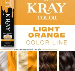 L3VEL3 Kray Light Orange Semi Permanent Color Tube 100 ml