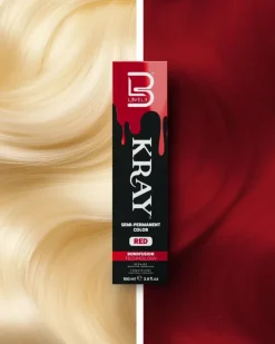L3VEL3 Kray Red Semi Permanent Color Tube 100 ml