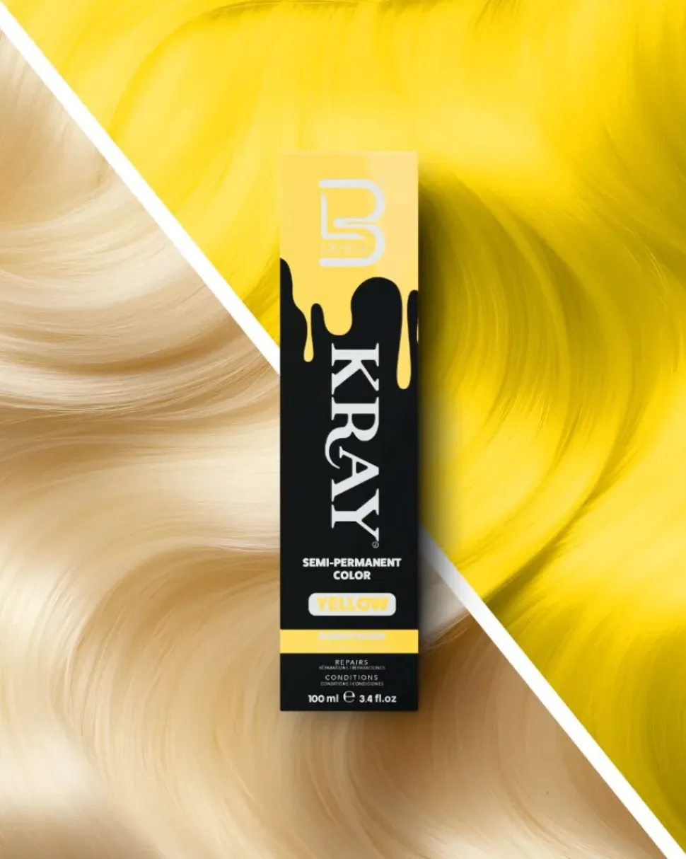 L3VEL3 Kray Yellow Semi Permanent Color Tube 100 ml