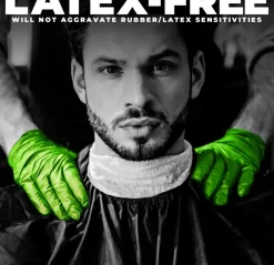 L3VEL3 Lime Medium Professional Nitrile Gloves 100 Pack