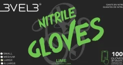 L3VEL3 Lime Small Professional Nitrile Gloves 100 Pack