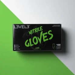 L3VEL3 Lime X-Large Professional Nitrile Gloves 100 Pack