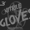 L3VEL3 Liquid Metal Small Professional Nitrile Gloves 100 Pack