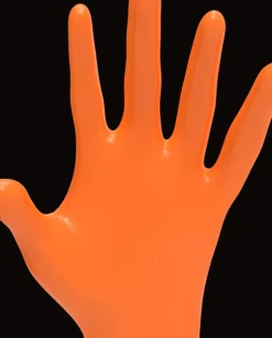 L3VEL3 Orange Small Professional Nitrile Gloves 100 Pack