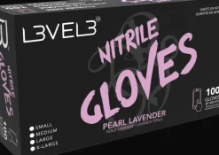 L3VEL3 Pearl Lavender Medium Professional Nitrile Gloves 100 Pack