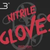 L3VEL3 Red-Ish Large Professional Nitrile Gloves 100 Pack