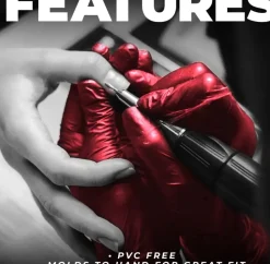 L3VEL3 Red-Ish Large Professional Nitrile Gloves 100 Pack