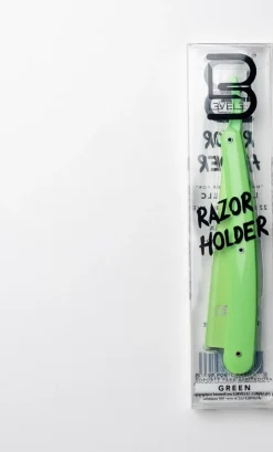 L3VEL3 Straight Razor Holder Green