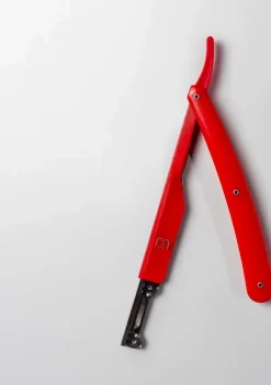 L3VEL3 Straight Razor Holder Red