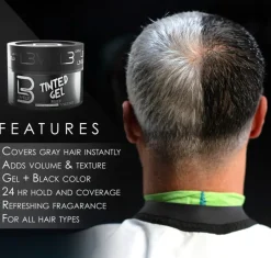 L3VEL3 - Tinted Hair Gel Black Color 250 ml