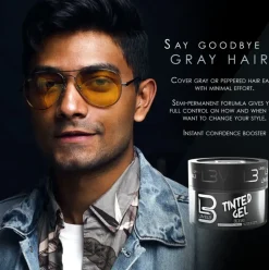 L3VEL3 - Tinted Hair Gel Black Color 250 ml