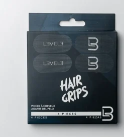 L3VEL3 Velcro Hair Grips 4 Pcs