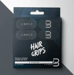L3VEL3 Velcro Hair Grips 4 Pcs