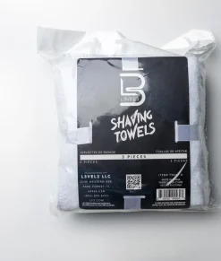 L3VEL3 - White Facial Towels 3 Pcs