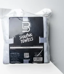 L3VEL3 - White Facial Towels 3 Pcs