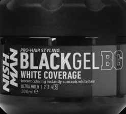 Nishman Black Gel White Coverage 300 ml