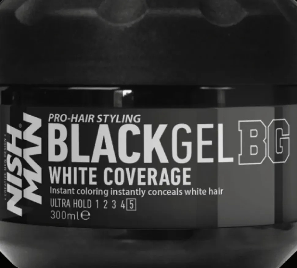 Nishman Black Gel White Coverage 300 ml