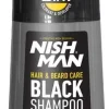 Nishman Hair & Beard Care Black Shampoo - 400 ml