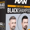 Nishman Hair & Beard Coloring Black Shampoo Set 400 ml