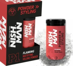 Nishman Hair Styling Powder Wax Flaming 20g