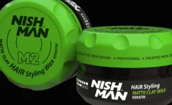 Nishman Matte Clay Hair Styling Wax Keratin - 100 ml