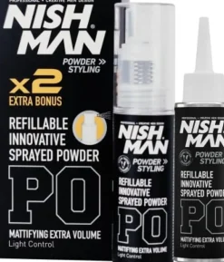 Nishman Refillable Sprayed Powder 20g + 20g