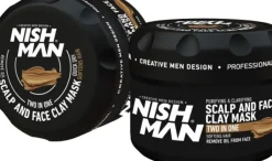 Nishman Two In One Scalp & Face Clay Mask 450g