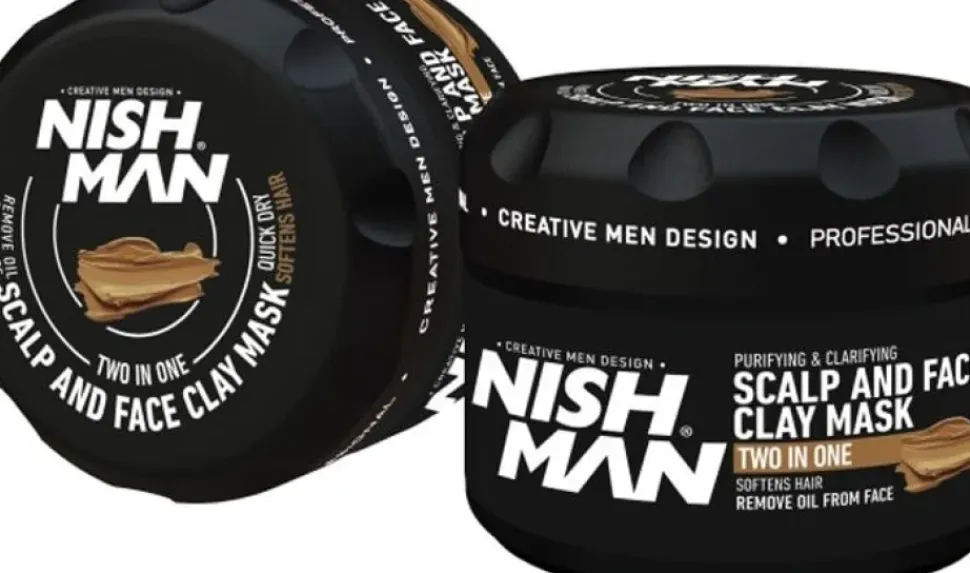 Nishman Two In One Scalp & Face Clay Mask 450g