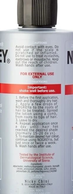 Nogrey Lotion Against Grey Hair With Keratin - 200 ml