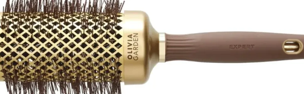 Olivia Garden Expert Blowout Shine Gold & Brown 55 mm