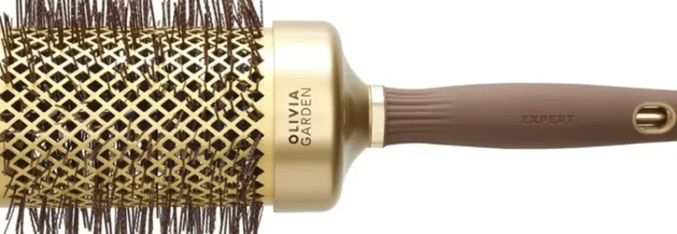 Olivia Garden Expert Blowout Shine Gold & Brown 65 mm