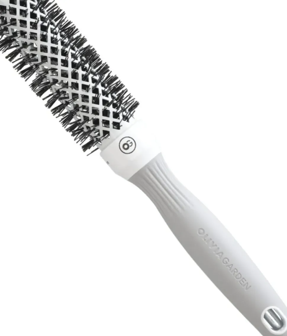 Olivia Garden Expert Blowout Shine White & Grey 25 mm