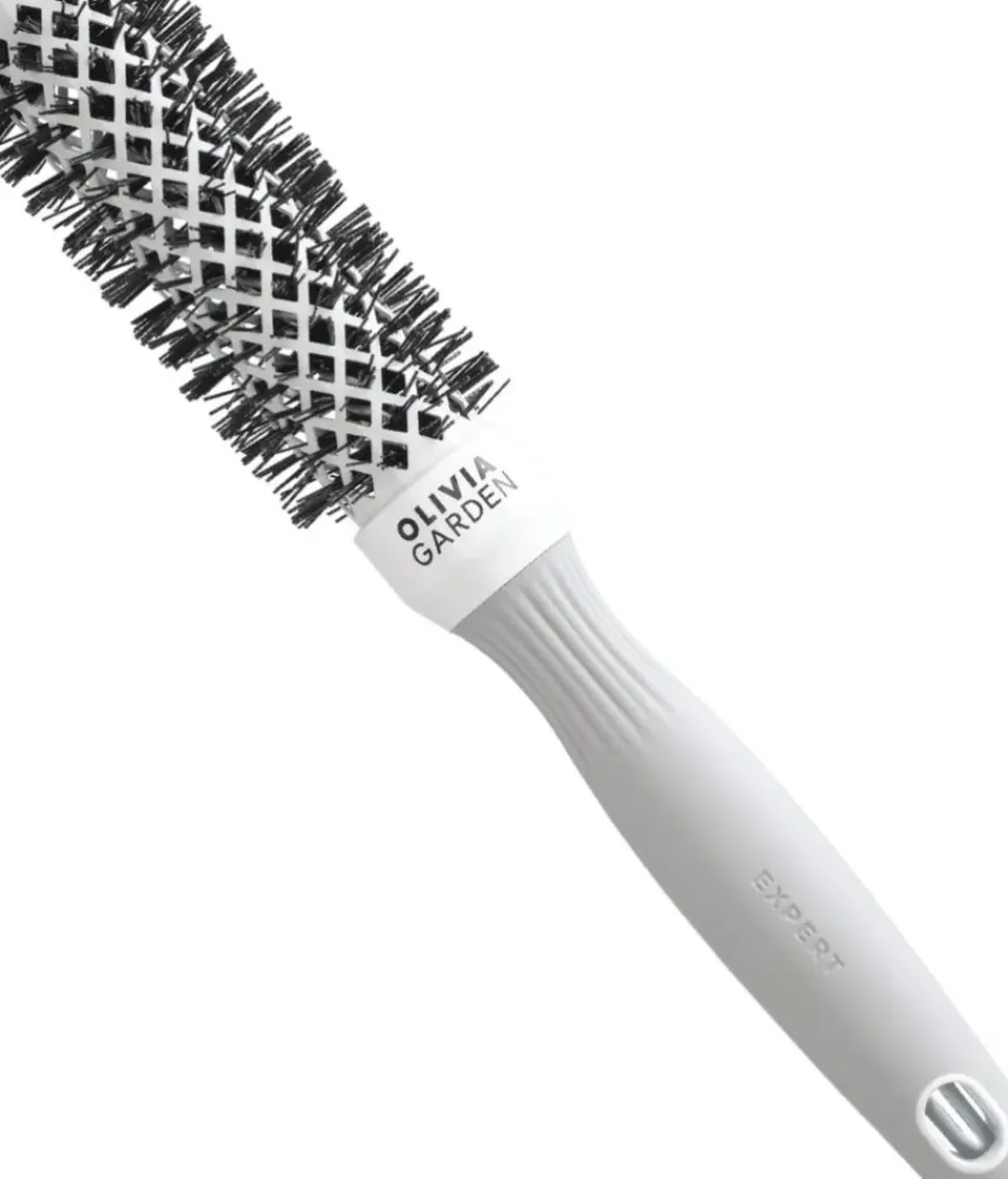 Olivia Garden Expert Blowout Shine White & Grey 25 mm