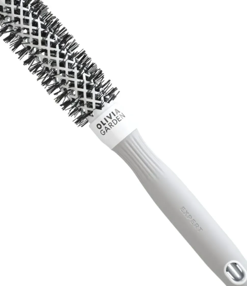 Olivia Garden Expert Blowout Shine White & Grey 20 mm