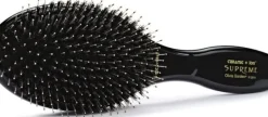 Olivia Garden Expert Care Oval - Boar & Nylon Bristles Black